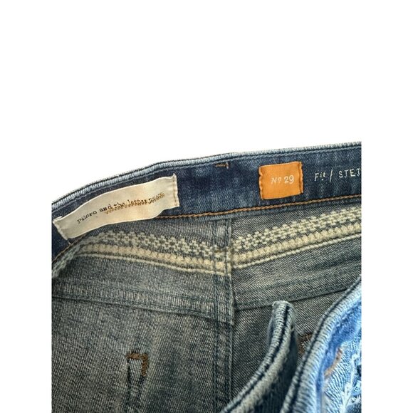 PILCRO AND THE LETTERPRESS Embroidered Denim Shorts Size 29 - Picture 12 of 12